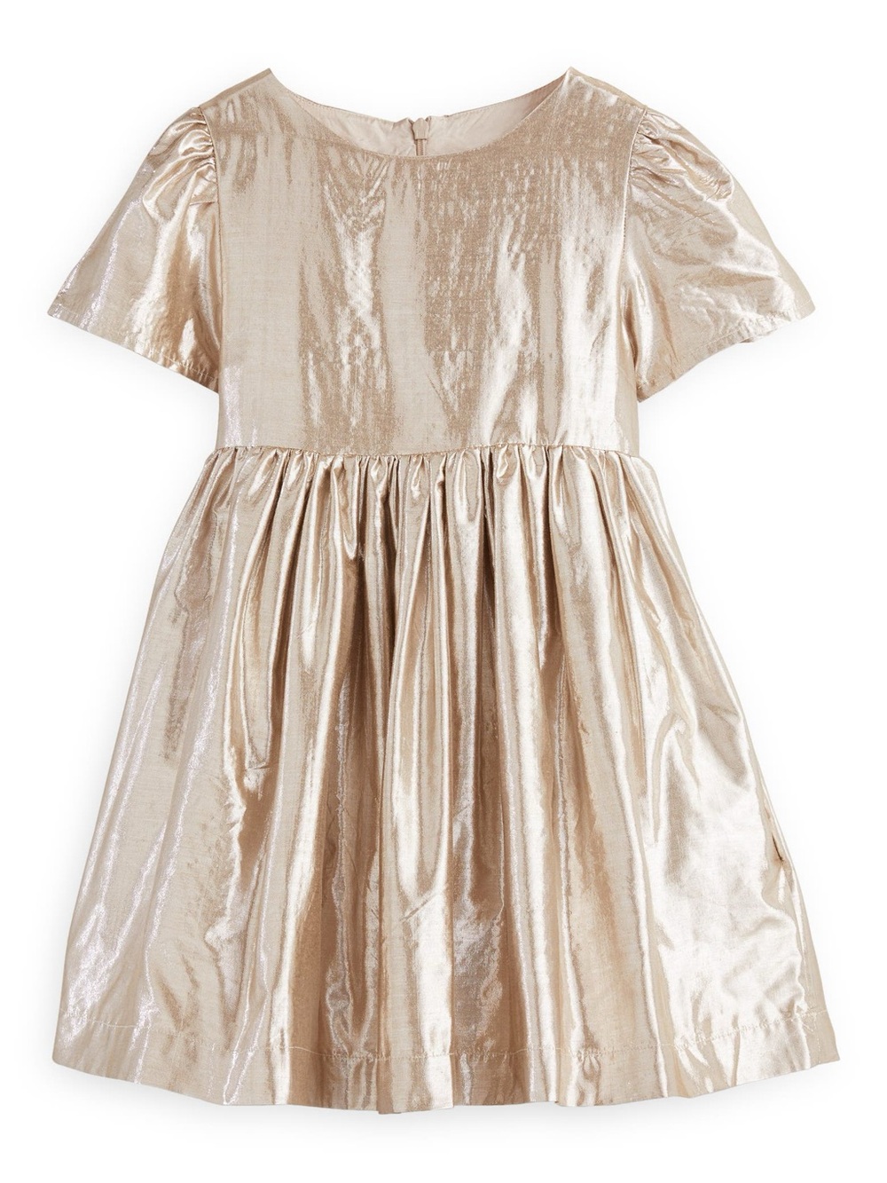 NWOT Mini Boden Kids' Metallic Short Sleeve Dress